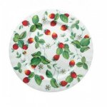 ROY KIRKHAM FINE BONE CHINA | ALPINE STRAWBERRY SET OF SIX TEA PLATES
